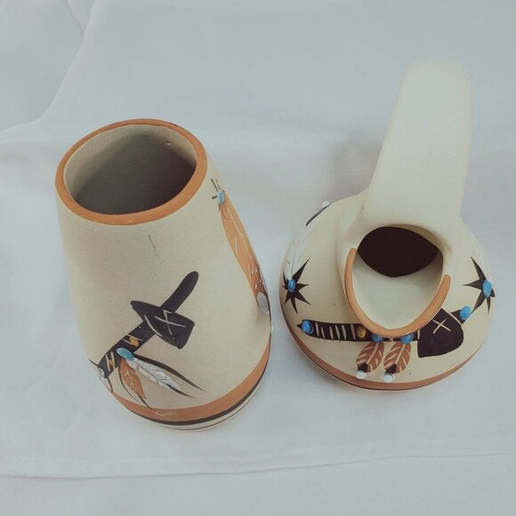 Betty Selby Native American Southwestern Handcrafted Pottery Vase Pitcher - Picture 7 of 15